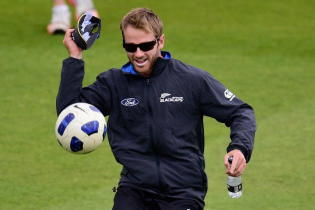 CHESTER-LE-STREET, ENGLAND - JUNE 19:  New Zealand batsman Kane Williamson in action during New Zealand net practice prior to tomorrow's deciding Royal London One day international between England and New Zealand at Emirates Durham ICG on June 19, 2015 in Chester-le-Street, England.  (Photo by Stu Forster/Getty Images)
