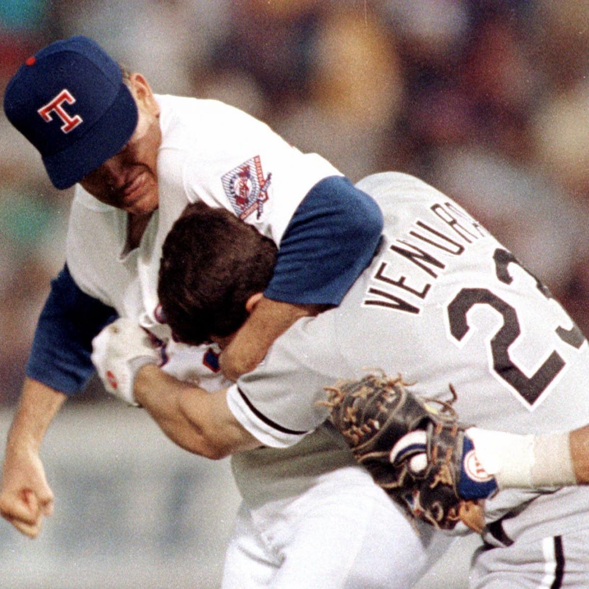 Gummy Arts on X: Robin Ventura and Nolan Ryan, on this date in
