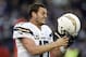San Diego Chargers quarterback Philip Rivers reacts after wide receiver Eddie Royal scored a touchdown in the second half of an NFL football game against the Baltimore Ravens, Sunday, Nov. 30, 2014, in Baltimore. San Diego won 34-33. (AP Photo/Gail Burton)