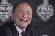 NHL Commissioner, Gary Bettman talks during a news conference before Game 1 of the NHL hockey Stanley Cup Final between the Tampa Bay Lightning and the Chicago Blackhawks in Tampa, Fla., Wednesday, June 3, 2015. (AP Photo/Phelan M. Ebenhack)
