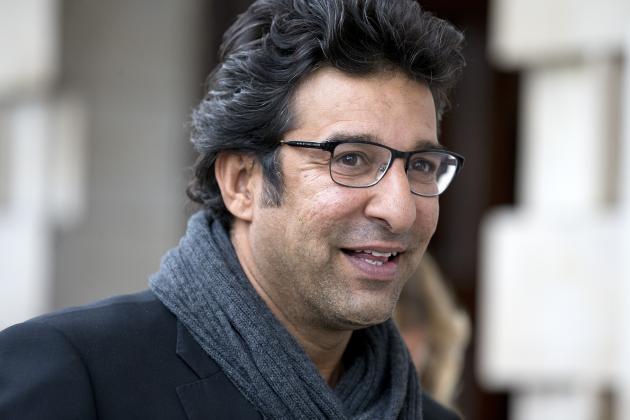 Former Pakistan cricketer Wasim Akram arrives at a memorial service for the South African born, former England cricket captain Tony Greig, at Saint Martin-in-the-fields church in central London on June 24, 2013. AFP PHOTO/JUSTIN TALLIS        (Photo credit should read JUSTIN TALLIS/AFP/Getty Images)