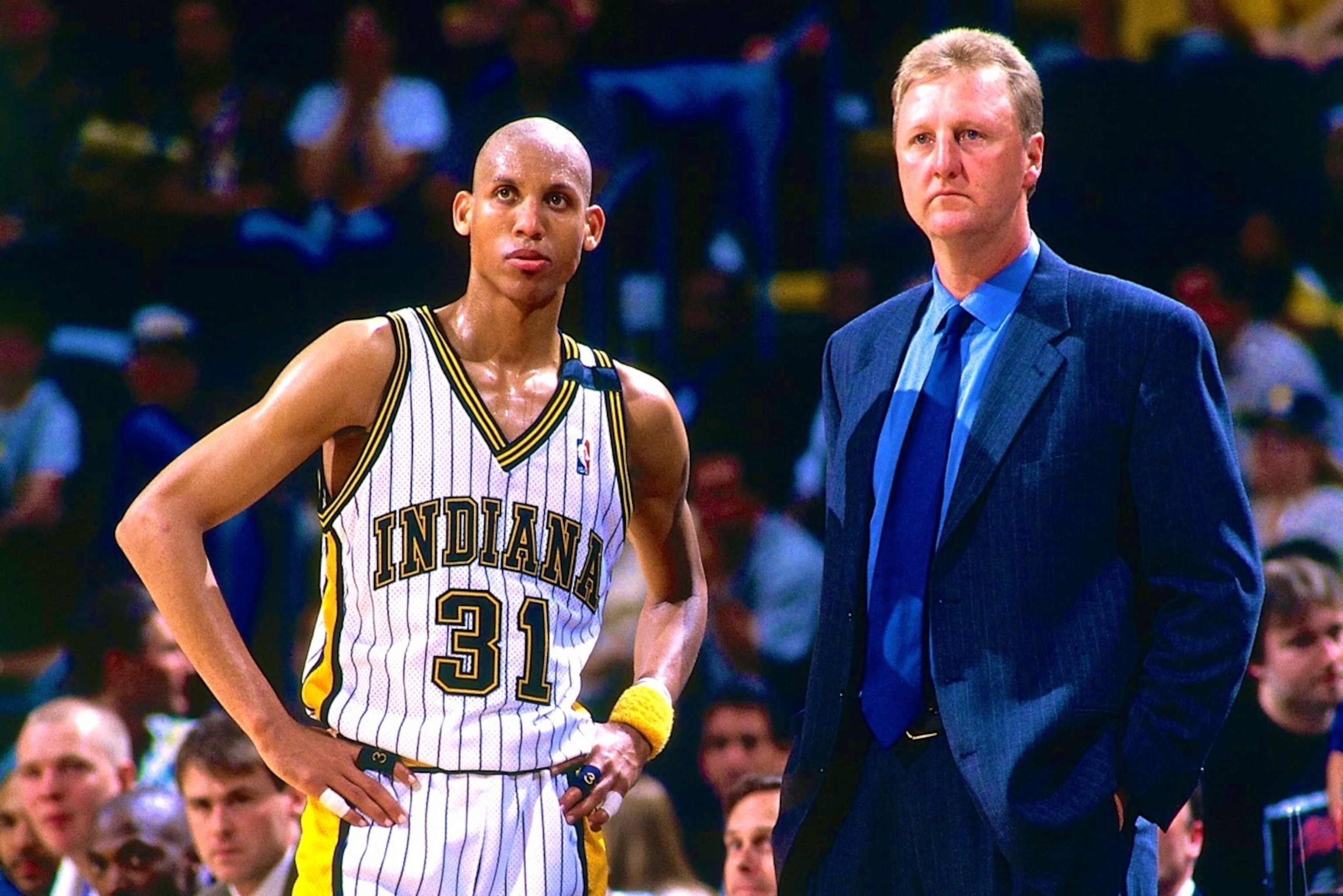 images Reggie Miller Vs Larry Bird reggie miller says he d take larry bird