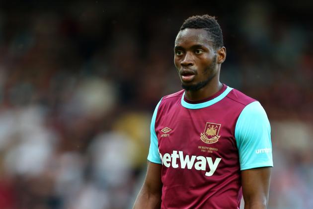 LONDON, ENGLAND - JULY 02:  Diafra Sakho of West Ham United during the UEFA Europa League Qualifier between West Ham United and FC Lusitans at the Boleyn Ground on July 02, 2015 in London, England.  (Photo by Catherine Ivill - AMA/Getty Images)