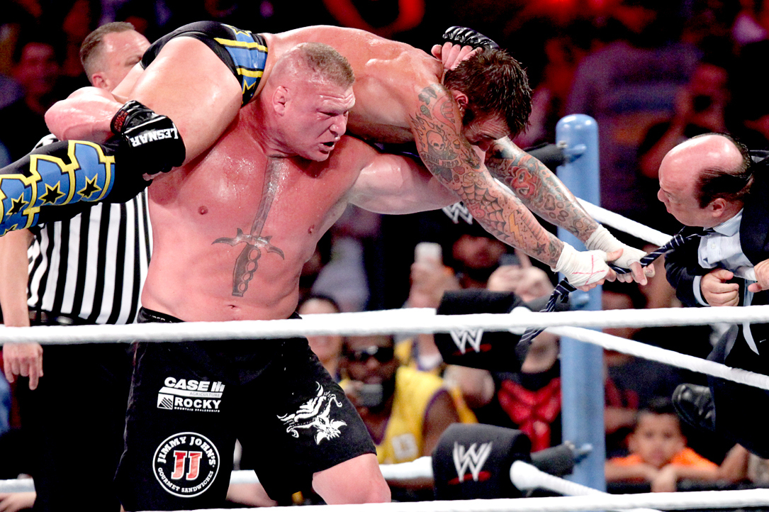 WWE Classic of the Week: CM Punk vs. Brock Lesnar from ...