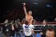 Gennady Golovkin, of Kazakhstan, celebrates after defeating Willie Monroe Jr. in a middleweight world championship bout, Saturday, May 16, 2015, in Inglewood, Calif. Golovkin won after it was stopped in the sixth round. (AP Photo/Mark J. Terrill)