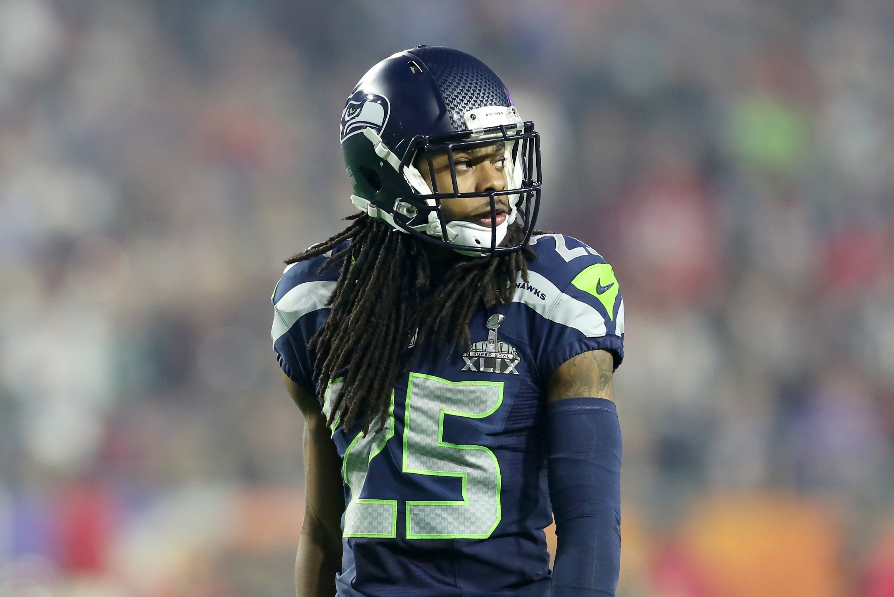 Seattle Seahawks Richard Sherman 2014 Super Bowl XLIX NFL Football