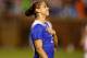 CHATTANOOGA, TN - AUGUST 19: Forward Alex Morgan #13 of the United States gestures after scoring a goal with her chest during the friendly match against Costa Rica at Finley Stadium on August 19, 2015 in Chattanooga, Tennessee. (Photo by Mike Zarrilli/Getty Images)