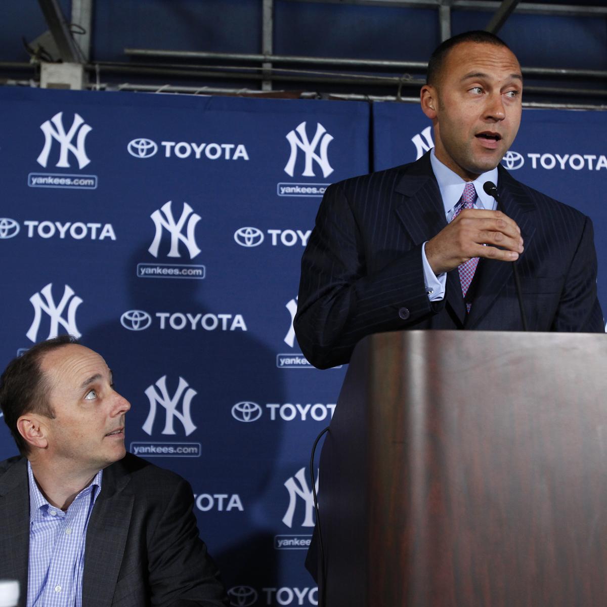 Yankees news: Derek Jeter will no yankees mlb jersey 59fifty cerrada t  replace Brian Cashman as GM