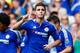 LONDON, ENGLAND - AUGUST 08: Oscar of Chelsea celebrates scoring his team's first goal uring the Barclays Premier League match between Chelsea and Swansea City at Stamford Bridge on August 8, 2015 in London, England. (Photo by Julian Finney/Getty Images)