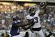 Philadelphia Eagles' Nolan Carroll II, right, blocks a pass intended for Baltimore Ravens' Kamar Aiken during the first half of a preseason NFL football game, Saturday, Aug. 22, 2015, in Philadelphia. (AP Photo/Michael Perez)