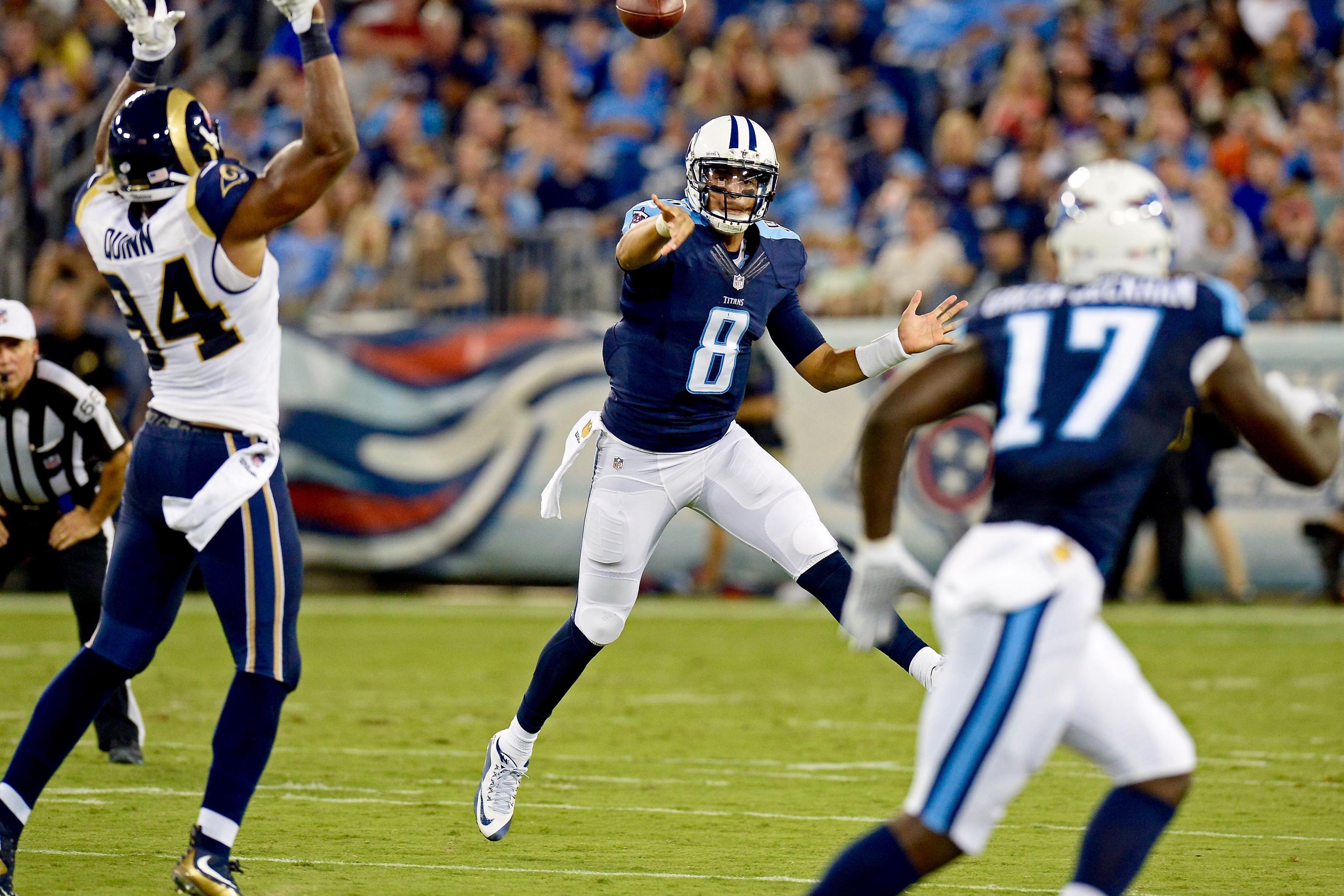 Titans' rookie QB Marcus Mariota making quick transition