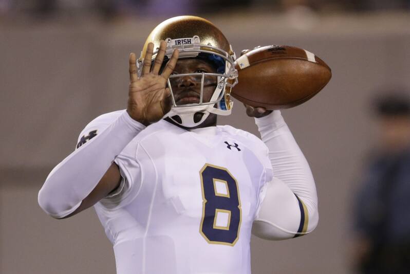 Malik Zaire Injury Updates On Notre Dame Qb S Ankle And Return Bleacher Report Latest News Videos And Highlights
