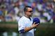 CHICAGO, IL - AUGUST 22: Kyle Schwarber #12 of the Chicago Cubs plays against the Atlanta Braves on August 22, 2015 at Wrigley Field in Chicago, Illinois. (Photo by David Banks/Getty Images)