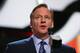 CHICAGO, IL - APRIL 30: NFL Commissioner Roger Goodell announces that Marcus Peters of the Washington Huskies was picked #18 overall by the Kansas City Chiefs during the first round of the 2015 NFL Draft at the Auditorium Theatre of Roosevelt University on April 30, 2015 in Chicago, Illinois. (Photo by Jonathan Daniel/Getty Images)