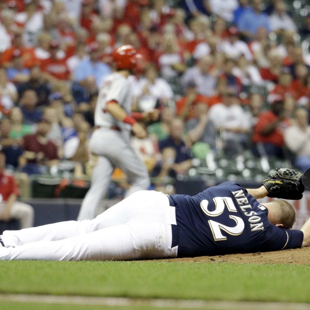 Fan hit in ear by line drive during Brewers/Rockies game