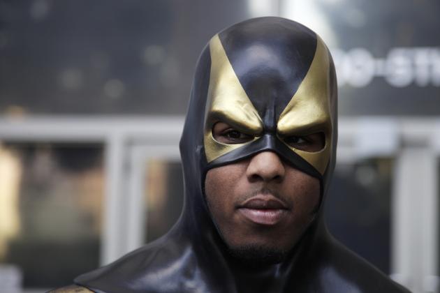 FILE - In this Oct. 13, 2011 file photo, Benjamin Fodor, a self-styled superhero who goes by the name