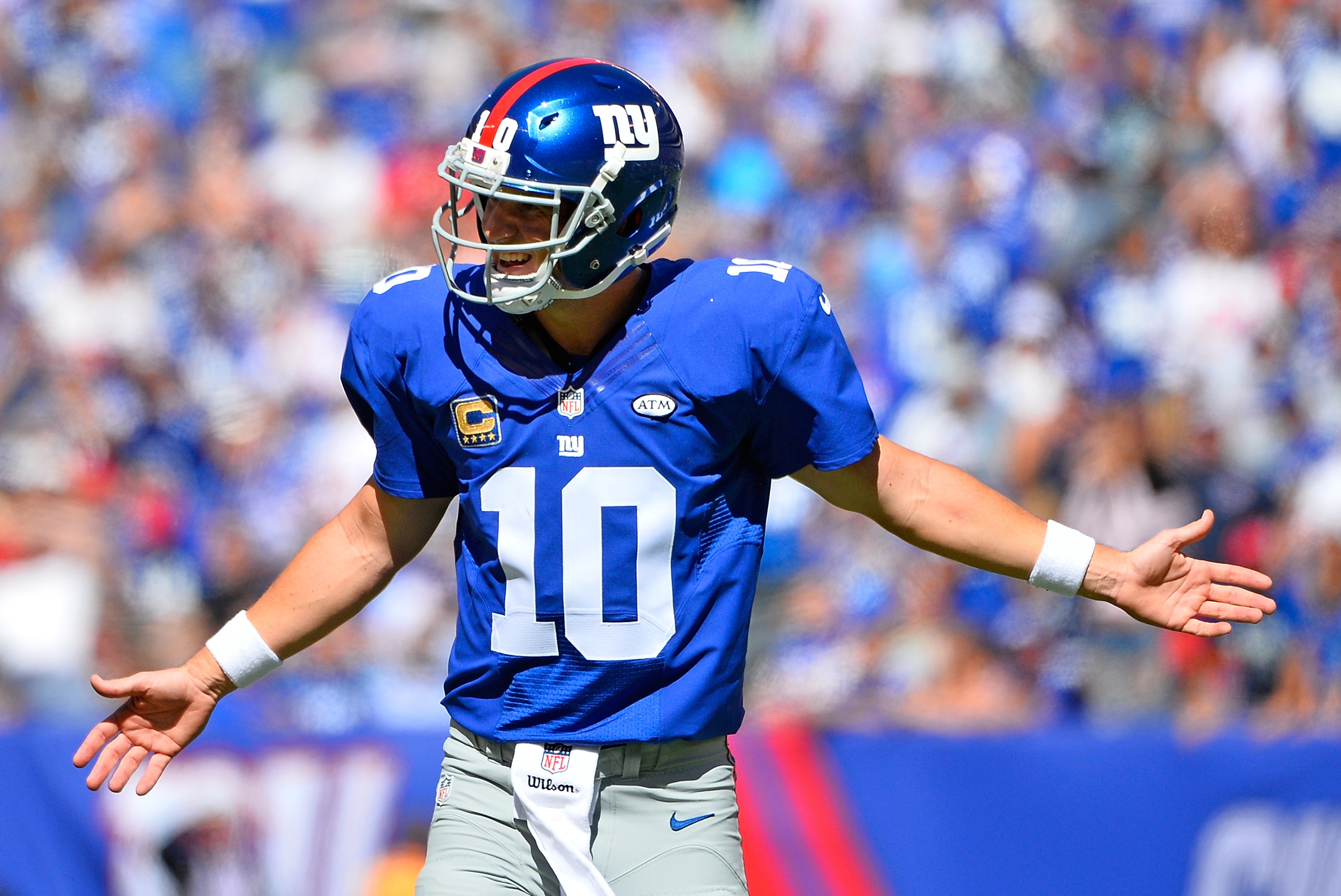 NY Giants quarterback Eli Manning on pace to set career highs in passing  yards, touchdowns 