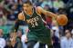 Milwaukee Bucks forward Giannis Antetokounmpo (34) drives with the ball during the first half of an NBA basketball game against the New Orleans Pelicans, Tuesday, March. 17, 2015, in New Orleans. (AP Photo/Jonathan Bachman)