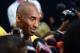 Kobe Bryant of the Los Angeles Lakers meets the press during interviews at the Los Angeles Lakers media day on September 28, 2015 in El Segundo, California. AFP PHOTO / FREDERIC J. BROWN (Photo credit should read FREDERIC J. BROWN/AFP/Getty Images)