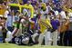 LSU running back Leonard Fournette (7) eludes Auburn defensive back Blake Countess (24) on a 40 hard touchdown run in the first half of an NCAA college football game in Baton Rouge, La., Saturday, Sept. 19, 2015. (AP Photo/Gerald Herbert)