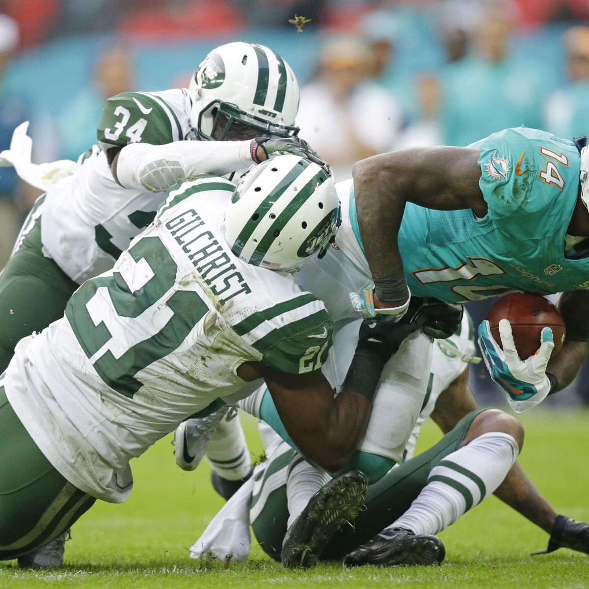 Jets vs. Dolphins Score and Twitter Reaction from Wembley Stadium
