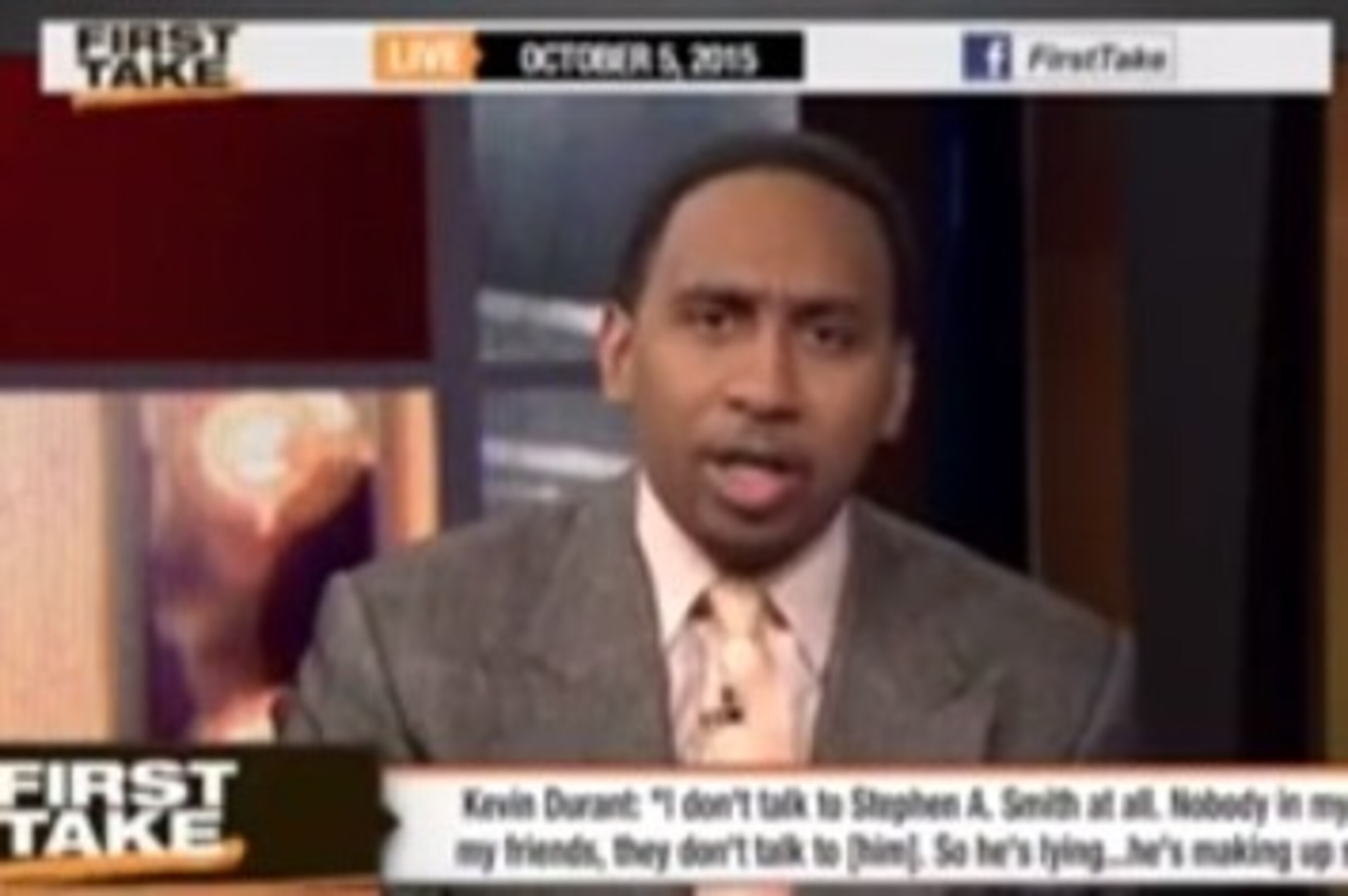 Stephen A Smith Responds To Kevin Durant Says Thunder Superstar Is Lying Bleacher Report Latest News Videos And Highlights