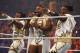 NEW YORK, NY - AUGUST 23: New Day enter the ring at the WWE SummerSlam 2015 at Barclays Center of Brooklyn on August 23, 2015 in New York City. (Photo by JP Yim/Getty Images)