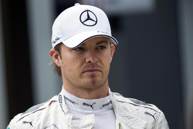 Mercedes driver Nico Rosberg of Germany arrives for the third free practice at the 'Sochi Autodrom' Formula One circuit in Sochi, Russia, on Saturday, Oct. 10, 2015. A heavy crash for Carlos Sainz Jr. ended the final practice session at the Russian Grand Prix on Saturday with the Toro Rosso driver hospitalized. The Formula one race will be held on Sunday. (AP Photo/Pavel Golovkin)