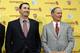 New Southern California football head coach Steve Sarkisian, center, stands with president C. L. Max Nikias, left, and athletic director Pat Haden for photos during a news conference on Tuesday, Dec. 3, 2013, in Los Angeles. USC hired Sarkisian away from Washington on Monday, bringing back the former Trojans offensive coordinator to his native Los Angeles area and the storied program where he thrived as Pete Carroll's assistant. (AP Photo/Jae C. Hong)