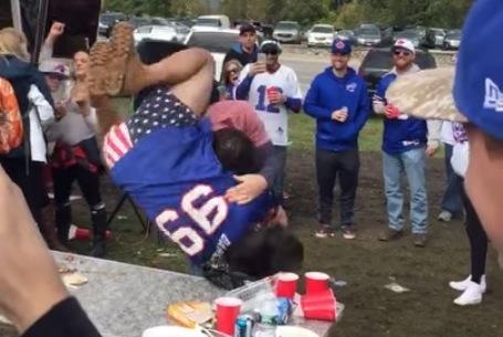 Fans Continue Destroying Tailgate Equipment with Finishing Moves | Bleacher Report | Latest News, Videos and Highlights