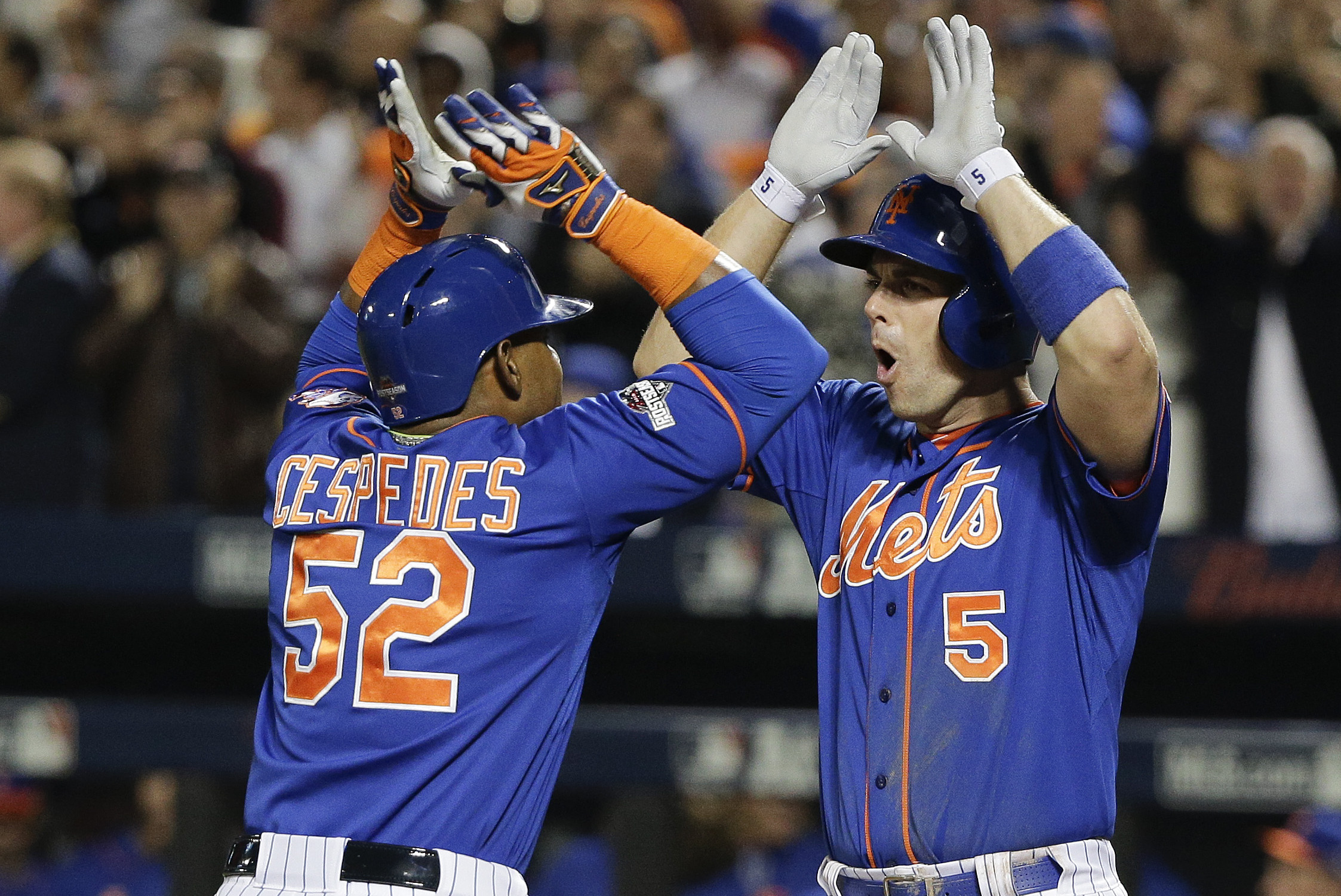 12 OCT 2015: New York Mets center fielder Yoenis Cespedes (52