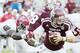 COLLEGE STATION, TX - OCTOBER 17: Ronnie Harrison #15 of the Alabama Crimson Tide tackles Kyle Allen #10 of the Texas A&M Aggies in the second half of their game at Kyle Field on October 17, 2015 in College Station, Texas. (Photo by Scott Halleran/Getty Images)
