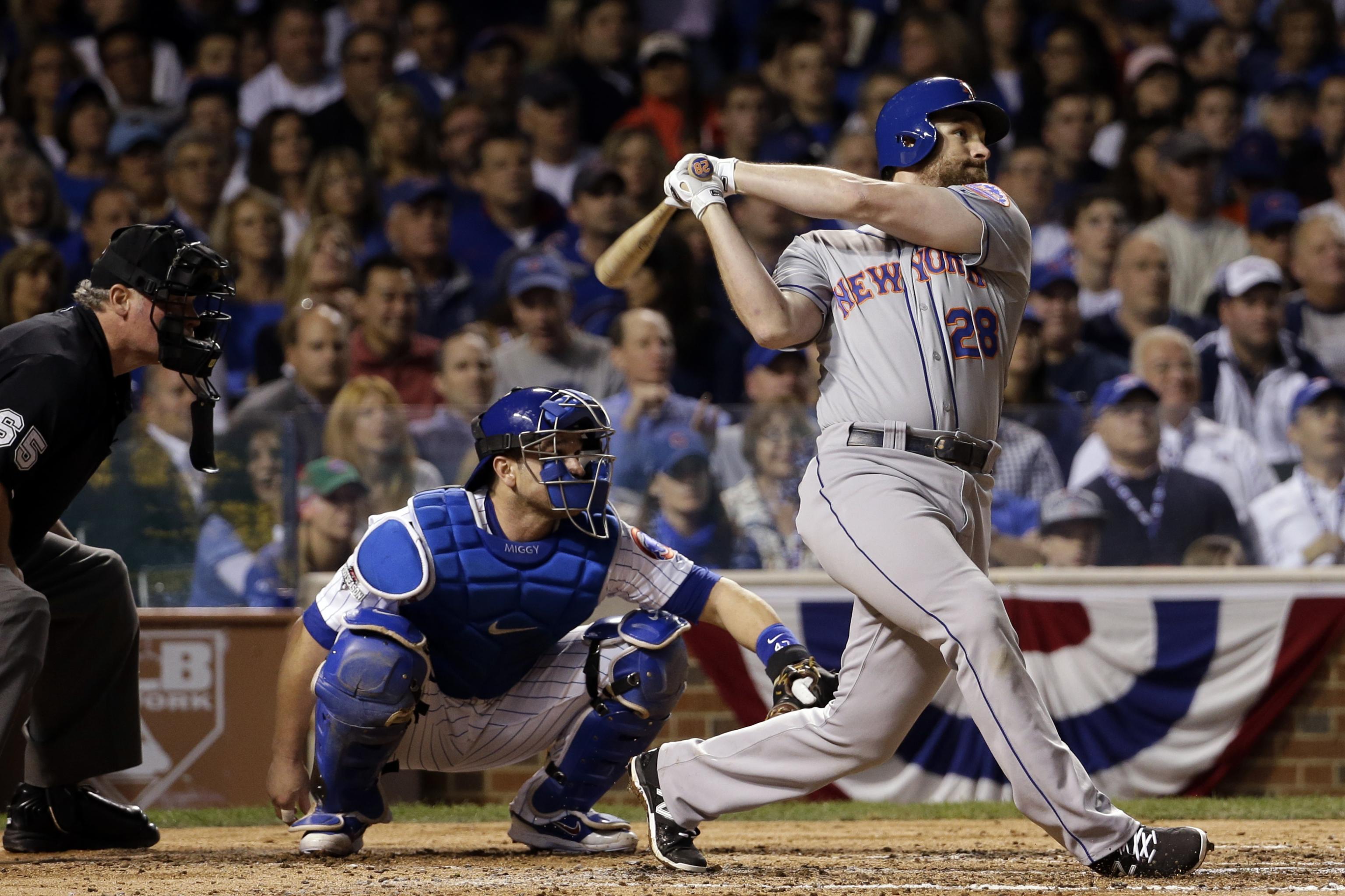 Daniel Murphy #28 - Game Used Blue Alt. Home Playoff Jersey - Worn Games 1  & 2 of NLCS - Murphy Ties Piazza's Franchise Record with 5 Career  Postseason Homeruns - Mets vs. Cubs - 10/17/15 & 10/18/15 - HZ886571