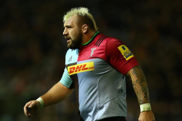 LONDON, ENGLAND - OCTOBER 16: Joe Marler of Harlequins during the Aviva Premiership match between Harlequins and Wasps at Twickenham Stoop on October 16, 2015 in London, England. (Photo by Steve Bardens/Getty Images for Harlequins)