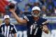 ADVANCE FOR WEEKEND OF SEPT 12 & 13 - FILE - In this Aug. 29, 2015, file photo, San Diego Chargers quarterback Philip Rivers throws against the Seattle Seahawks during the first half of an NFL preseason football game in San Diego. Rivers will be throwing passes to Keenan Allen and Stevie Johnson, and Melvin Gordon will be looking for holes behind the