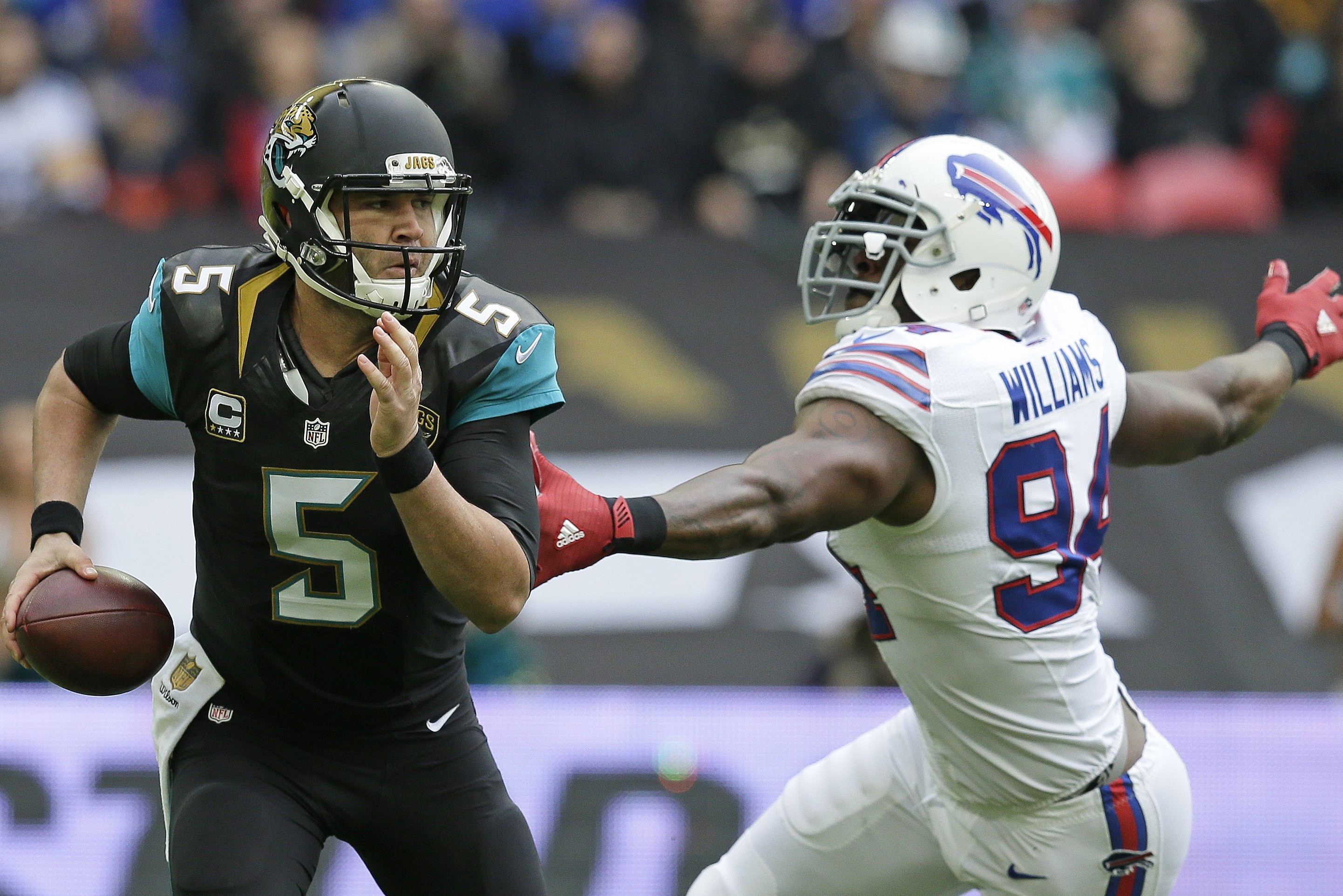 The Jacksonville Jaguars and Buffalo Bills are beefing over