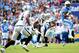 SAN DIEGO, CA - OCTOBER 25: Keenan Allen #13 of the San Diego Chargers makes a catch for a first down past D.J. Hayden #25 of the Oakland Raiders during the first quarter at Qualcomm Stadium on October 25, 2015 in San Diego, California. (Photo by Harry How/Getty Images)