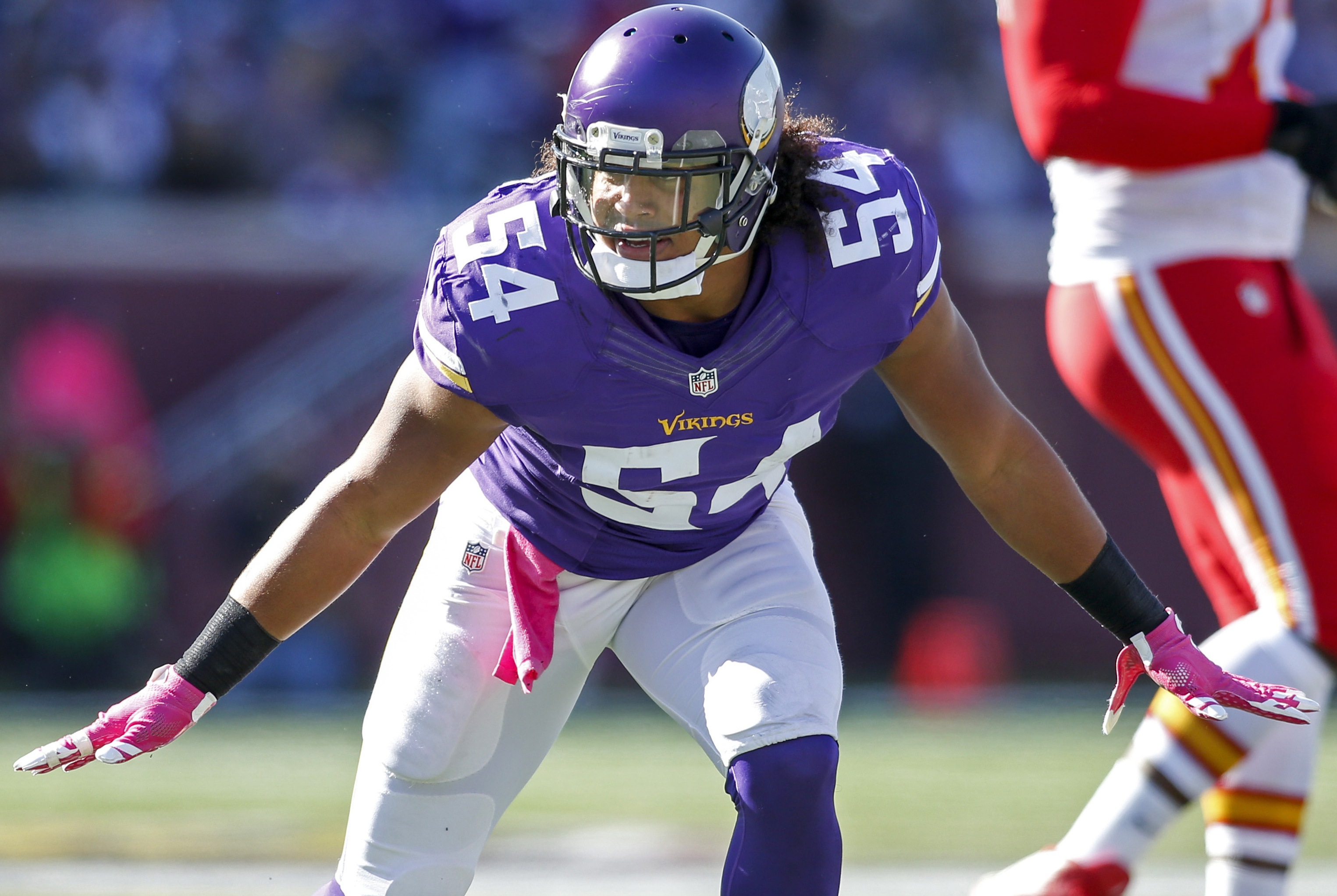 Minnesota Vikings linebacker Eric Kendricks (54) in coverage