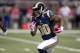 St. Louis Rams running back Todd Gurley runs with the ball during the second quarter of an NFL football game against the Cleveland Browns Sunday, Oct. 25, 2015, in St. Louis. (AP Photo/Tom Gannam)