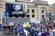 KANSAS CITY, MO - NOVEMBER 03: Fans cheer during a parade and celebration in honor of the Kansas City Royals' World Series win on November 3, 2015 in Kansas City, Missouri. (Photo by Jamie Squire/Getty Images)