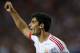 Benfica's Goncalo Guedes celebrates after scoring the second goal of his team during the Champions League group C soccer match between Atletico de Madrid and Benfica at the Vicente Calderon stadium in Madrid, Wednesday, Sept. 30, 2015. (AP Photo/Daniel Ochoa de Olza)