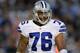 Aug 13, 2015; San Diego, CA, USA; Dallas Cowboys defensive end Greg Hardy (76) against the San Diego Chargers in a preseason NFL football game at Qualcomm Stadium. Mandatory Credit: Kirby Lee-USA TODAY Sports