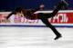 China's Jin Boyang competes in the Men Short program during the ISU Grand Prix of Figure Skating at the Capital Gymnasium in Beijing, China, Friday, Nov. 6, 2015. (AP Photo/Ng Han Guan)
