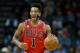 CHARLOTTE, NC - NOVEMBER 03: Derrick Rose #1 of the Chicago Bulls brings the ball up the court against the Charlotte Hornets during their game at Time Warner Cable Arena on November 3, 2015 in Charlotte, North Carolina. NOTE TO USER: User expressly acknowledges and agrees that, by downloading and or using this photograph, User is consenting to the terms and conditions of the Getty Images License Agreement. (Photo by Streeter Lecka/Getty Images)