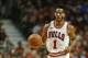 Chicago Bulls guard Derrick Rose brings the ball up court against the Orlando Magic during the second half of an NBA basketball game, Sunday, Nov. 1, 2015, in Chicago. Bulls won 92-87. (AP Photo/Kamil Krzaczynski)