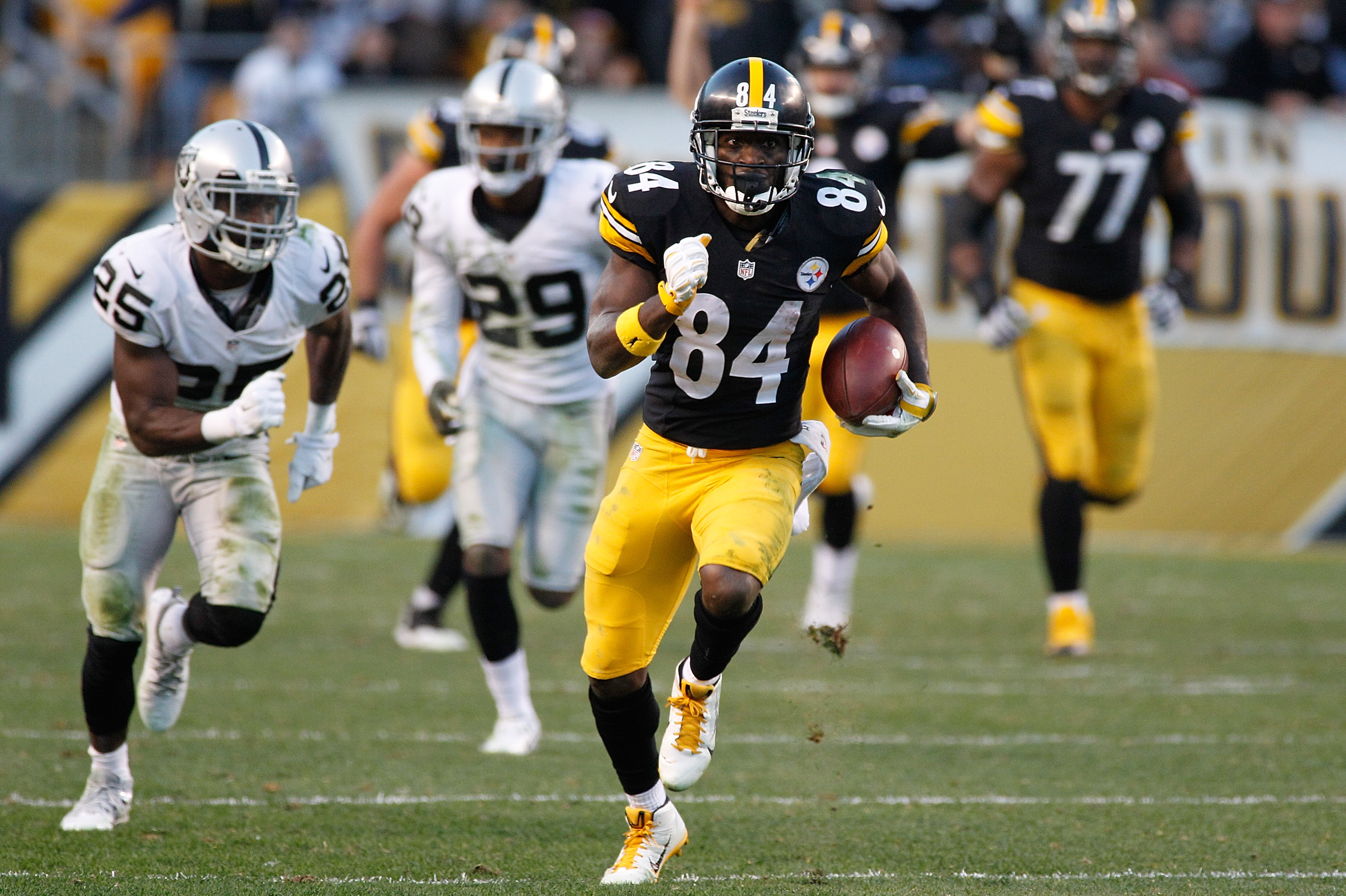 Antonio Brown Highlights from Career-High 284-Yard Game!, Raiders vs.  Steelers