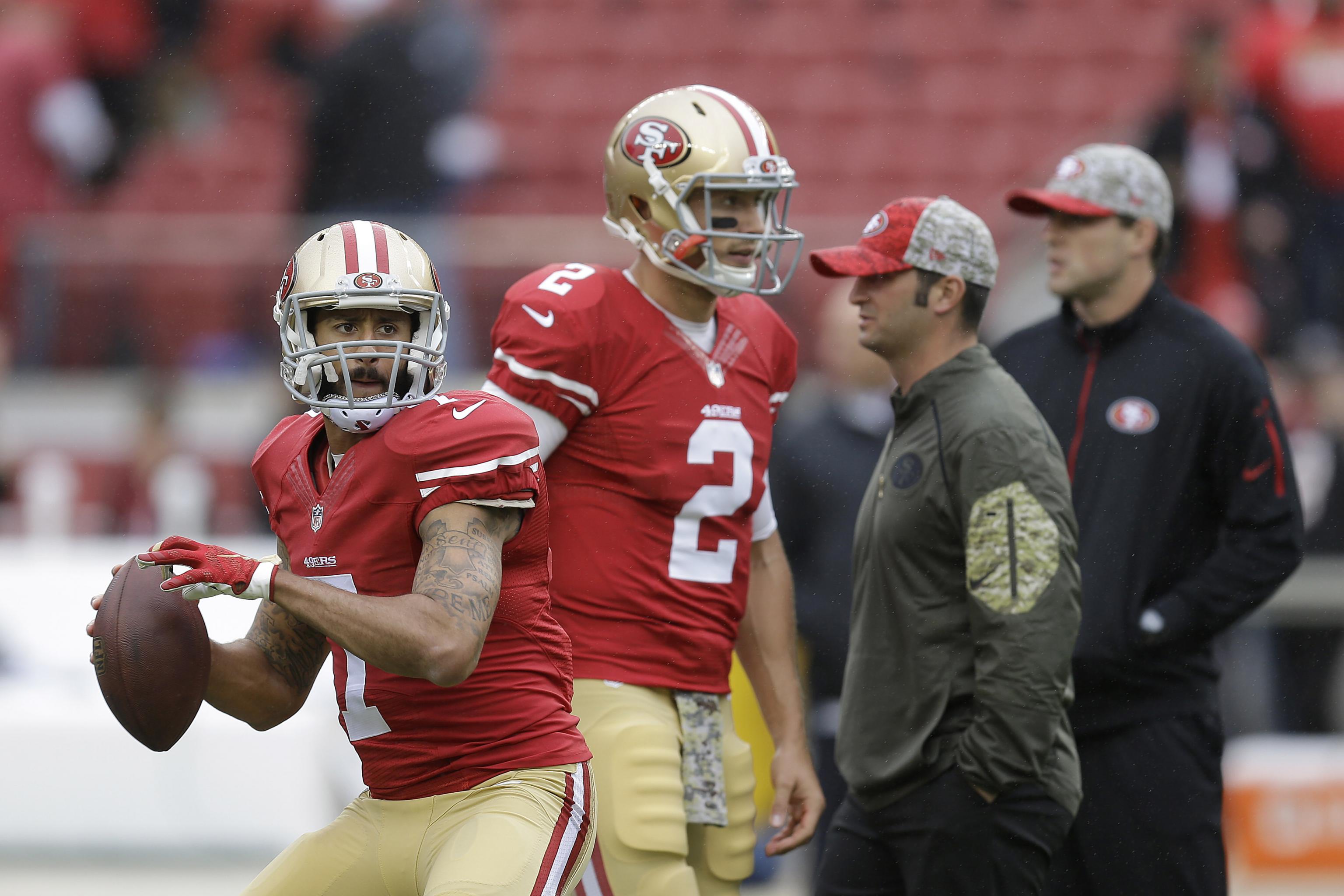 Who is the San Francisco 49ers' starting QB against the Seahawks tonight?