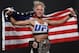 MELBOURNE, AUSTRALIA - NOVEMBER 15: UFC women's bantamweight champion Holly Holm poses backstage for a post-fight portrait after the UFC 193 event at Etihad Stadium on November 15, 2015 in Melbourne, Australia. Holly Holm defeated Ronda Rousey by KO in second round. (Photo by Mike Roach/Zuffa LLC/Zuffa LLC via Getty Images)