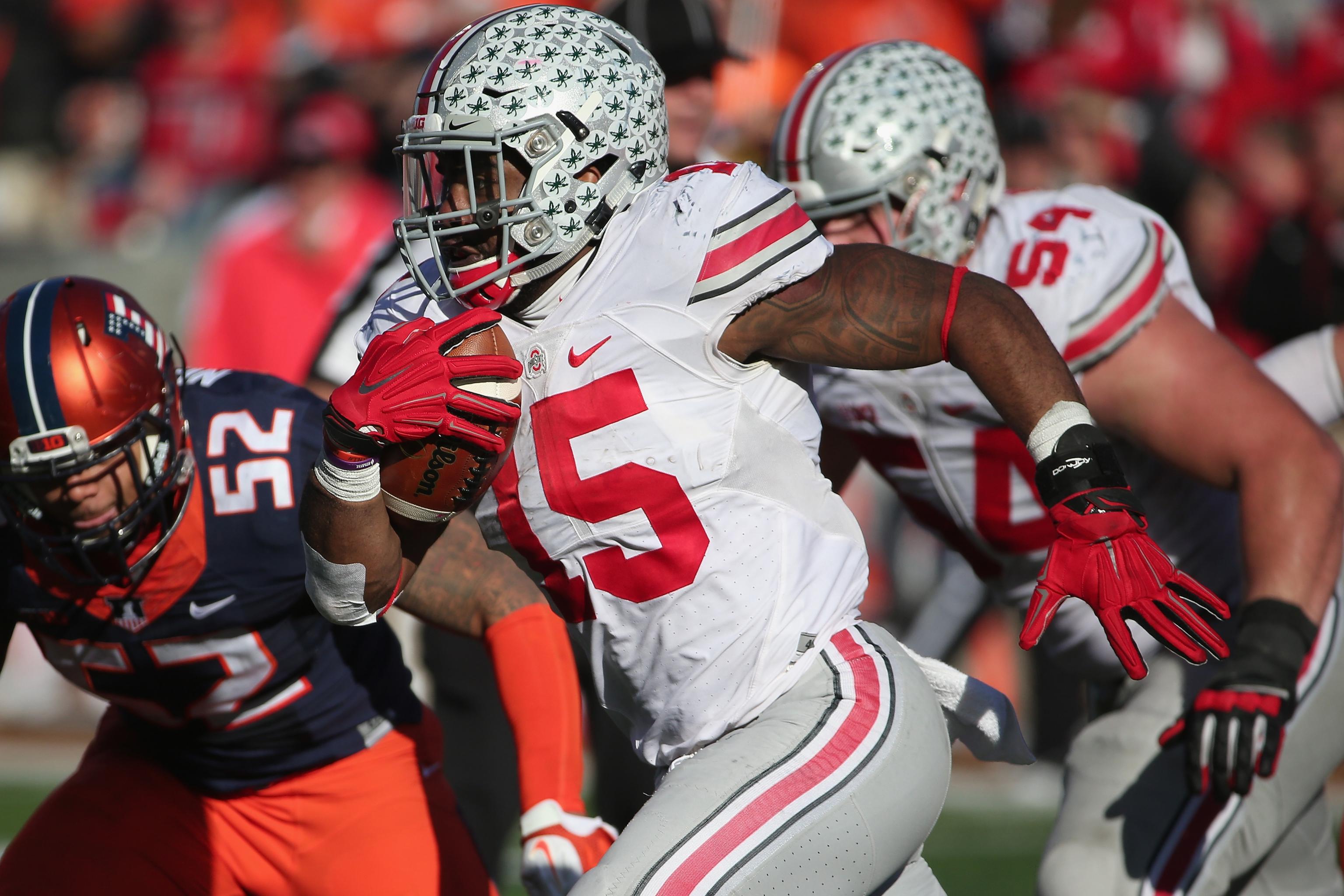 Ohio State RB Ezekiel Elliott jokes about Derrick Henry's monster day