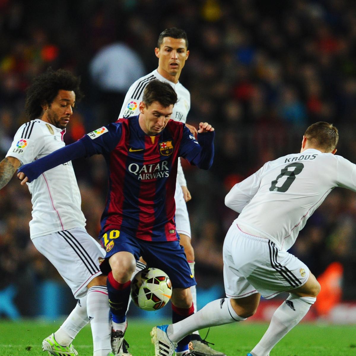 Cristiano Ronaldo Vs Lionel Messi Updated Records Stats After El Clasico 2015 Bleacher